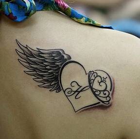 肩部刺青纹身图案个性经典