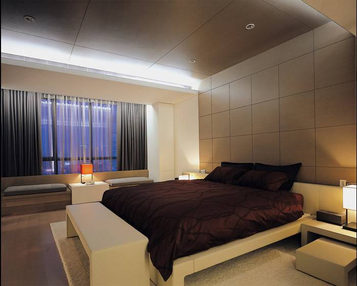 中式大气别墅卧室装修设计效果图片