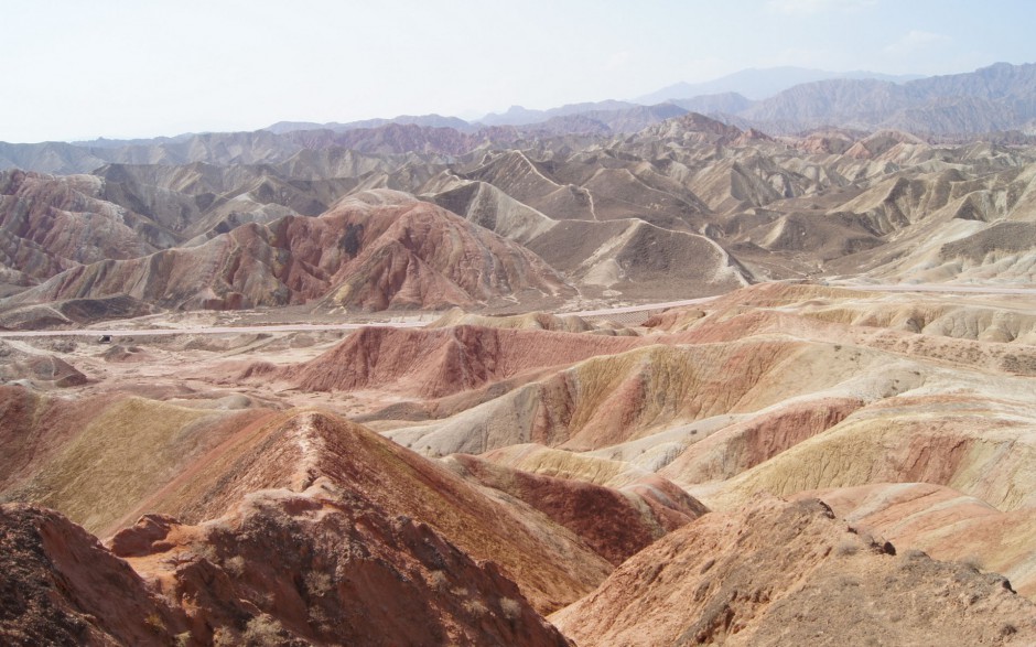 电脑甘肃张掖丹霞地貌风景壁纸高清唯美