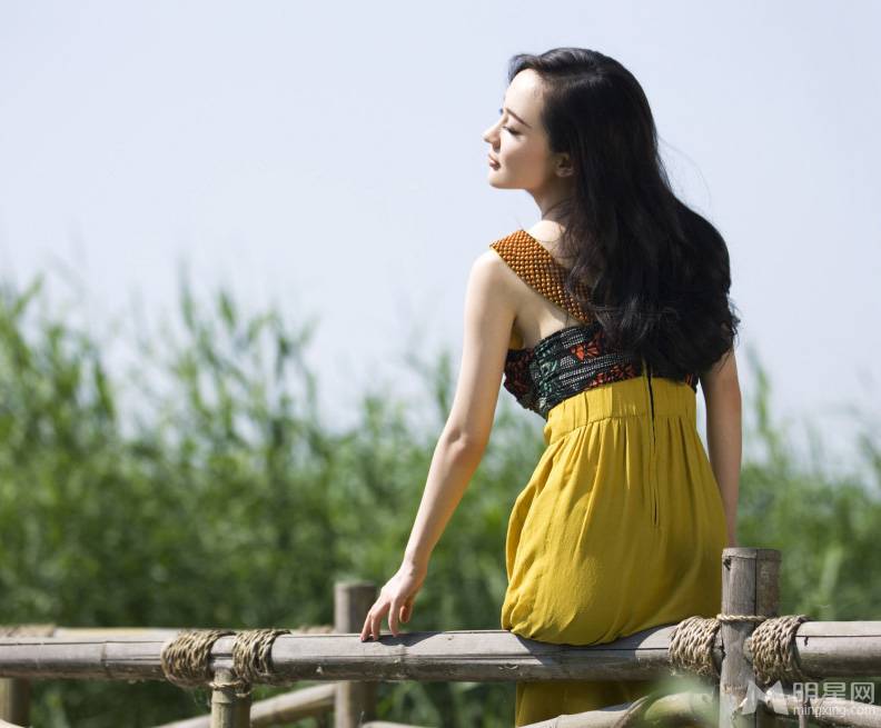 内地女演员霍思燕深V短裙大秀修长美腿
