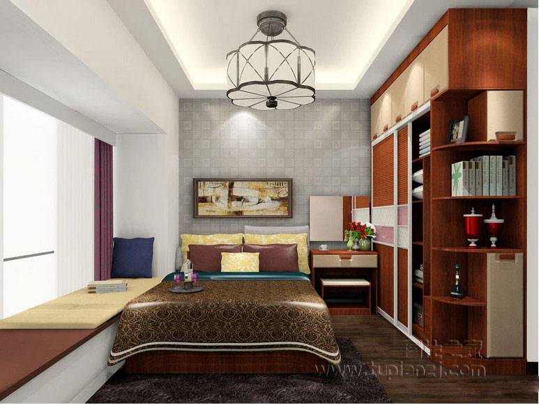 欧式时尚沉稳的衣柜设计图