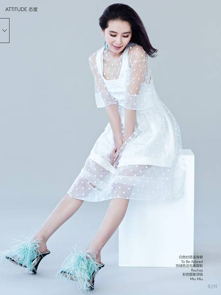 长发女生明星刘诗诗图片小清新风格赏析