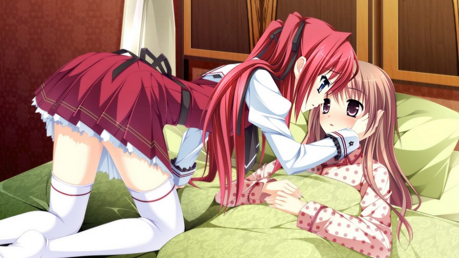 漂亮美少女接吻动漫《少女编织爱的画布》图片