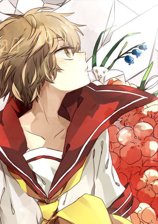 小男生伤感意境图片卡通