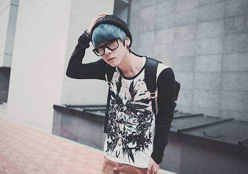 非主流图片 男生帅气侧脸