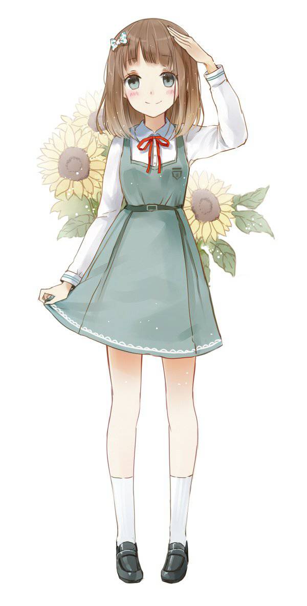 韩国清纯长发卡通女生图片大全