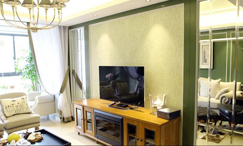 时尚优雅的欧式电视背景墙装修效果图