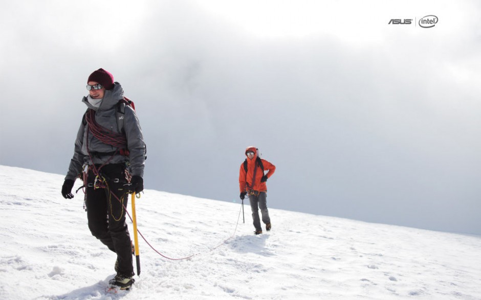 高清壁纸图片唯美雪山攀登