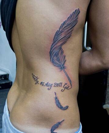 女生腰部刺青纹身小图案大全