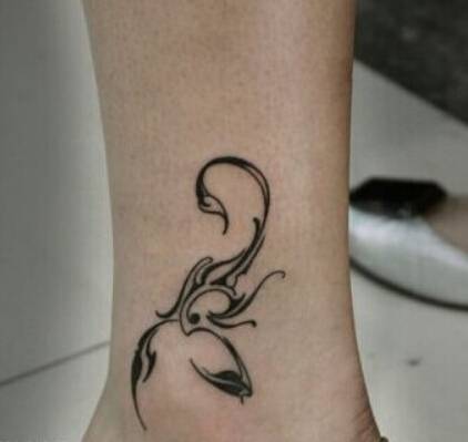 性感脚踝精美图腾刺青纹身图案