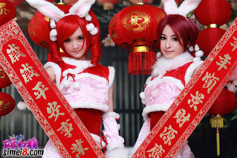 cosplay图片lol兔女郎来拜年了