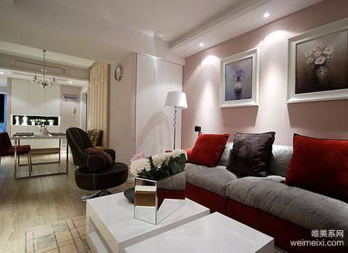 90平米两居室现代装修图温馨舒适
