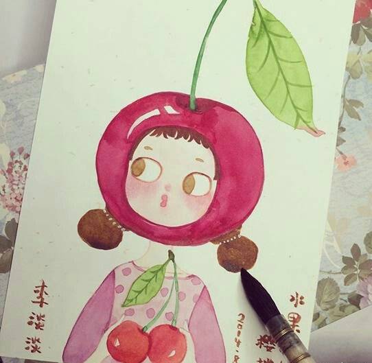 可爱女生唯美图片手绘卡通