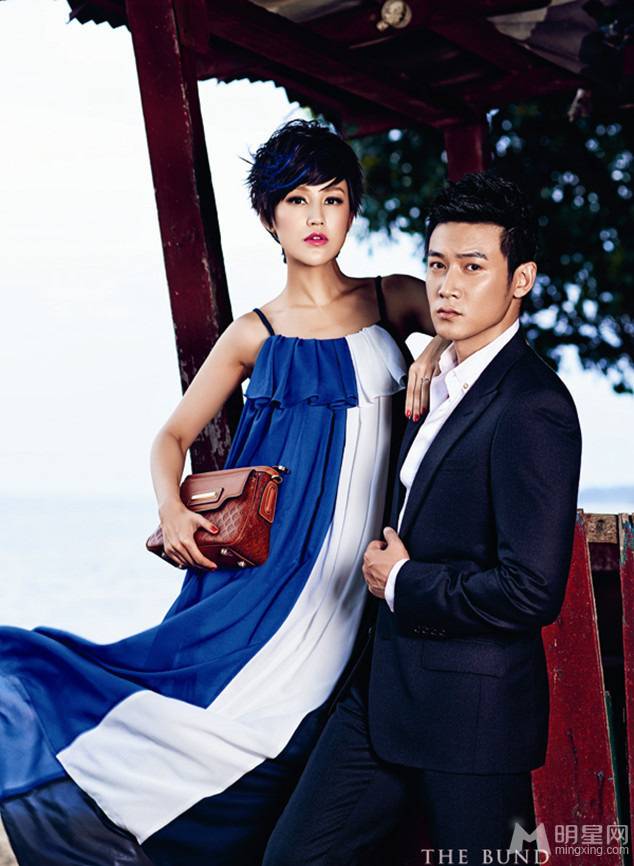陆毅鲍蕾夫妇马来西亚时尚外拍大片