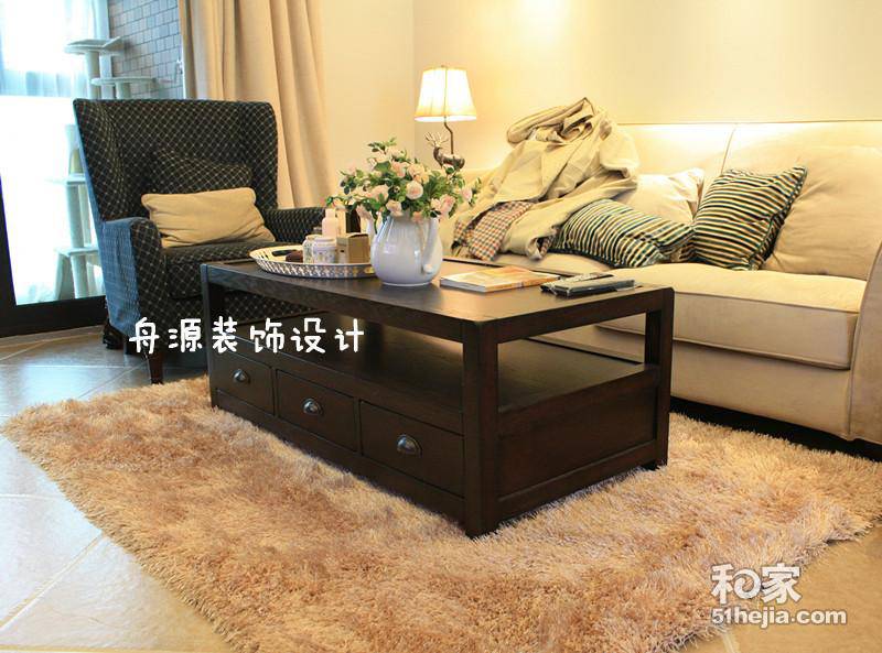 极简美式田园二居室婚房装修图片