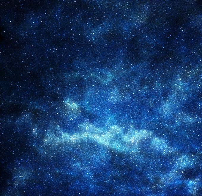 繁星点点的蓝色星空背景高清图片