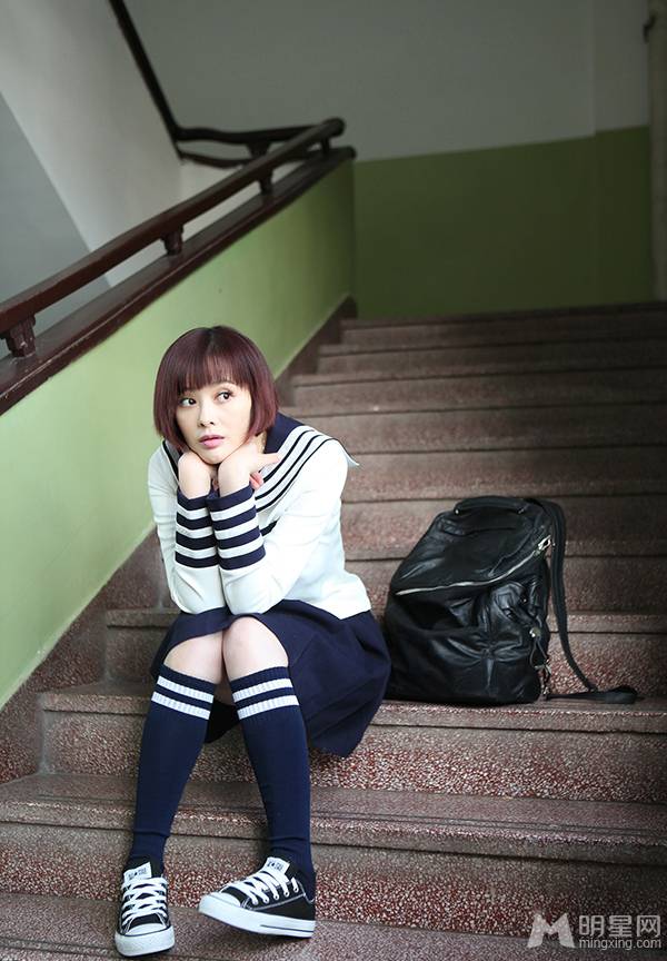 台湾美女萧淑慎演绎清纯学生妹
