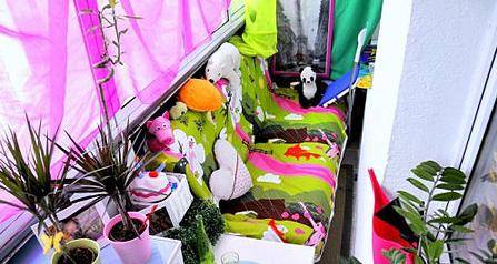 现代简约田园风格阳台装修图片