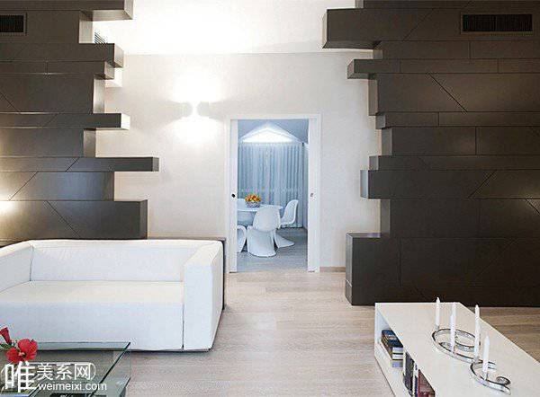 意大利现代时尚复式公寓装修效果图