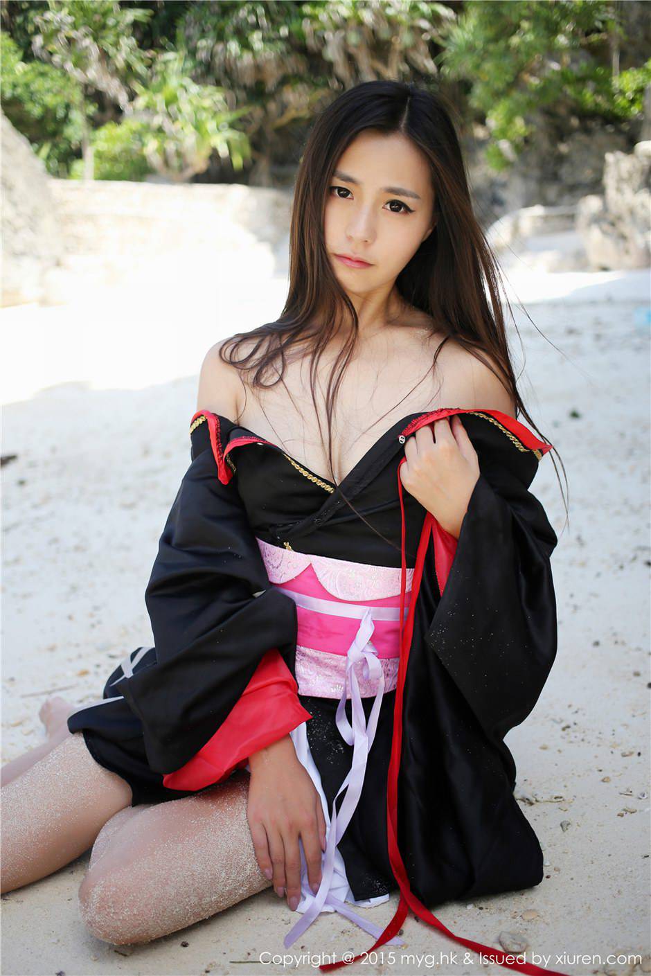 美媛馆和服美女Moa小姐户外写真