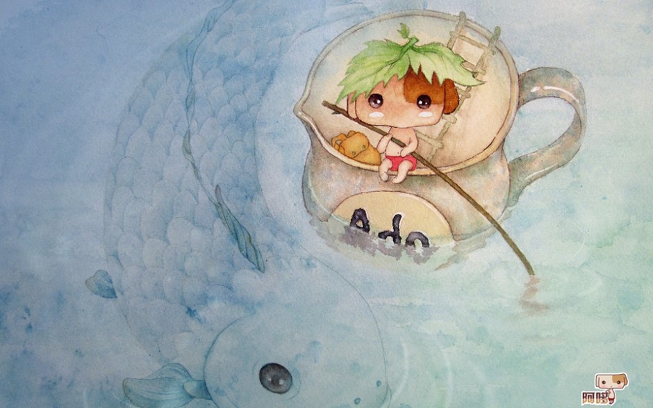 温馨卡通动漫小狗阿哆图片