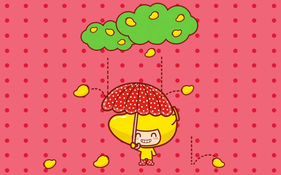 可爱的芒果仔高清电脑壁纸