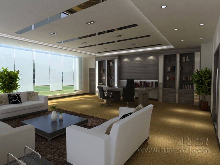 豪华时尚的办公室装修效果图