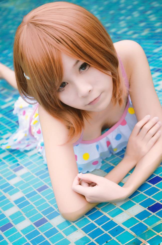 御坂美琴Cosplay泳池美女高清图片