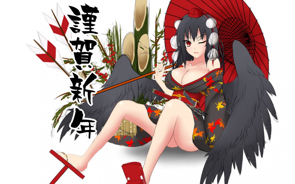 二次元新年动漫美女图片