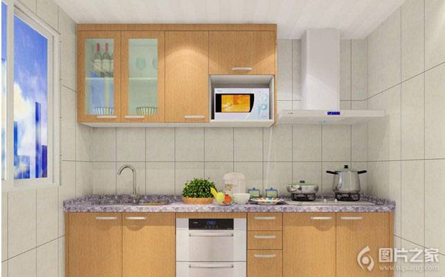 大户型简约厨房设计效果图质感高档