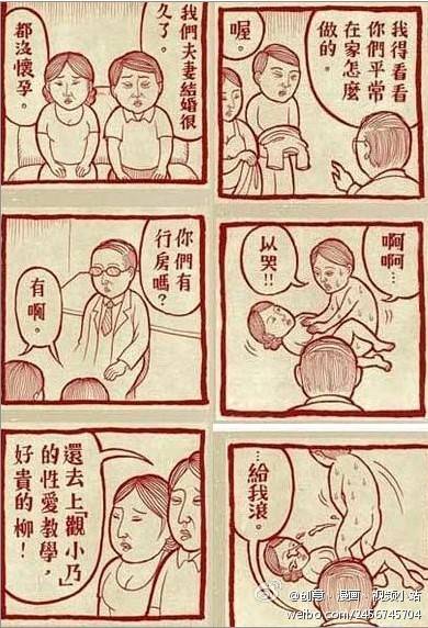 重口味邪恶漫画第18弹：老湿来家访了