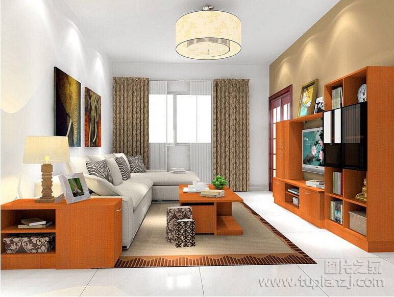 中式现代客厅效果图欣赏时尚精美