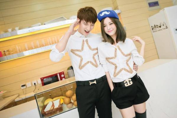 情侣图片一男一女q版黑白素材