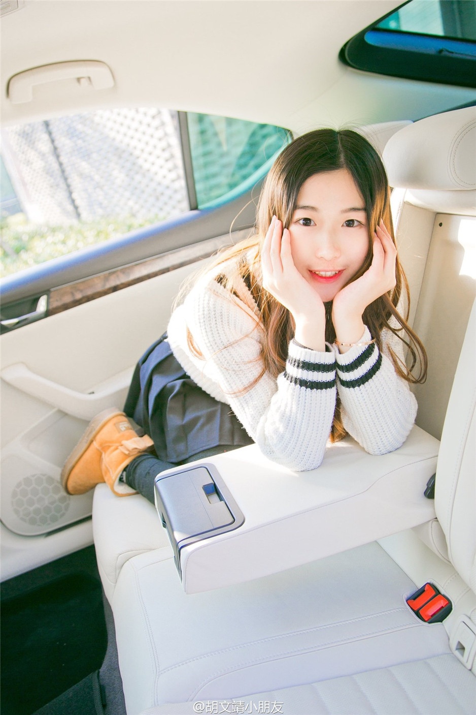 清纯学生妹胡文靖微博高清照片