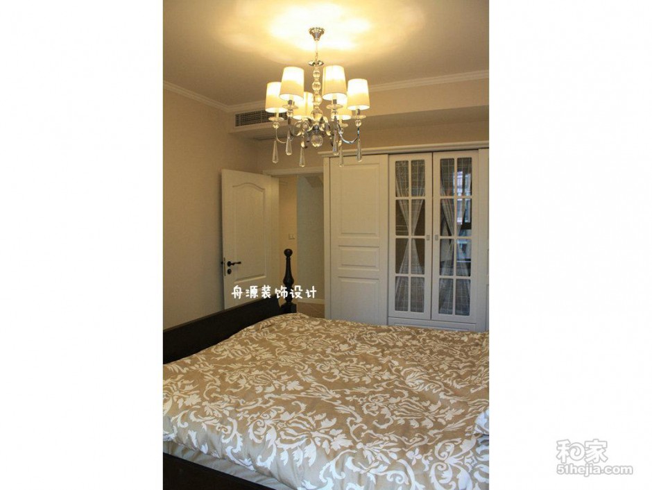 极简美式田园二居室婚房装修图片