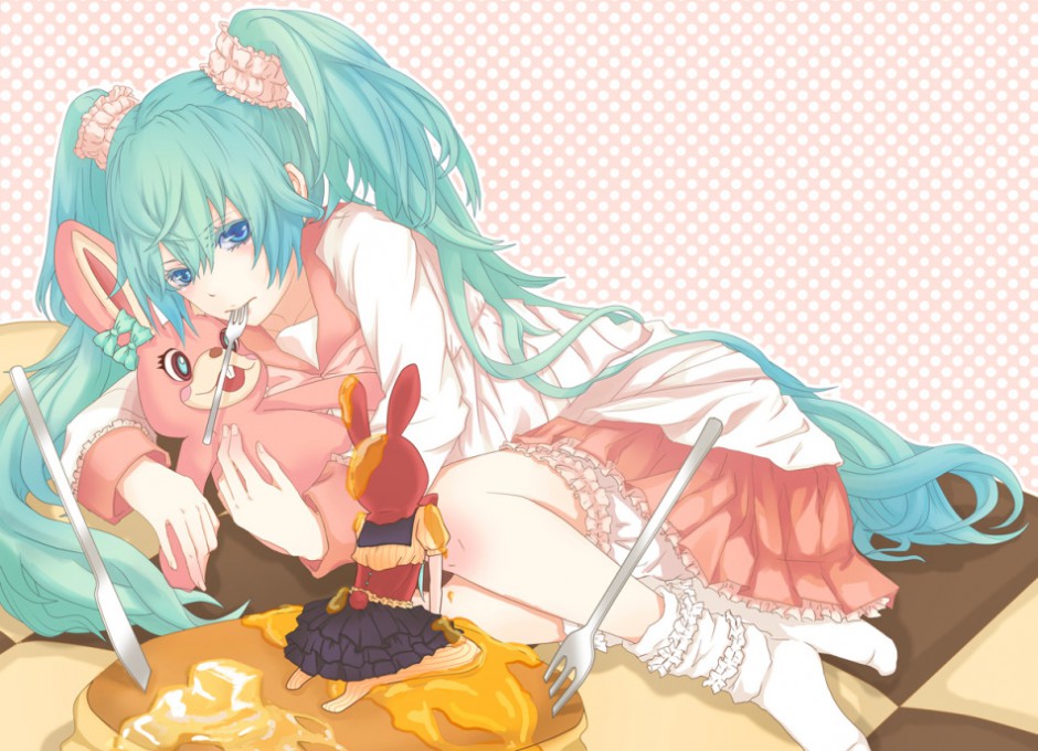 动漫甜美女生图片初音未来