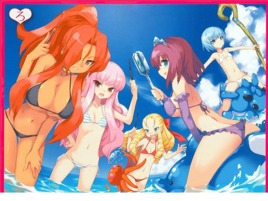 动漫性感制服美女手机背景