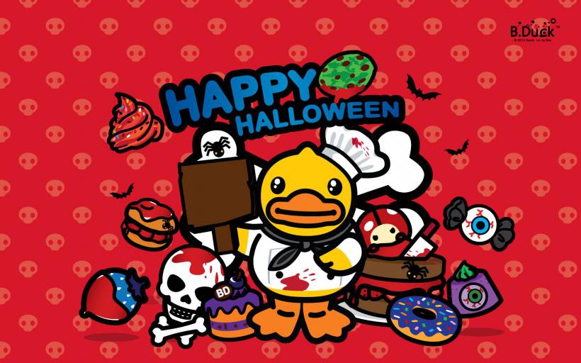 大黄鸭超可爱卡通高清桌面壁纸