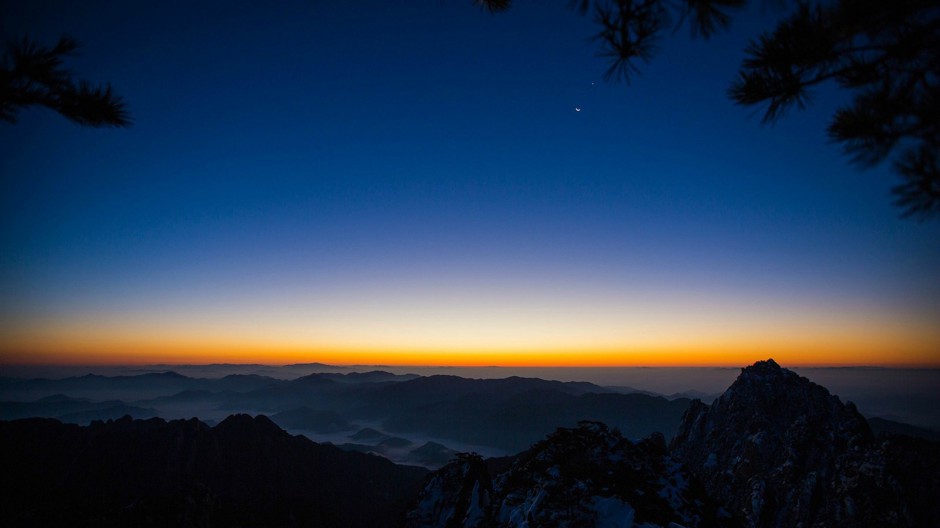 日出美丽山水风景精美壁纸