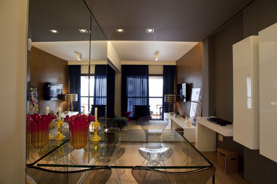 100平米时尚公寓现代风格装修效果图