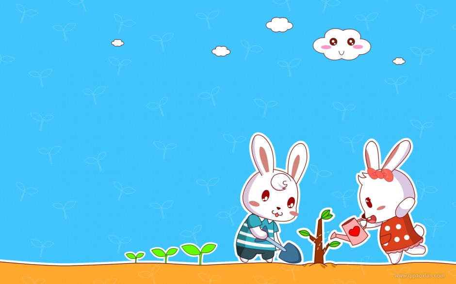兔小贝唯美故事动漫图片素材