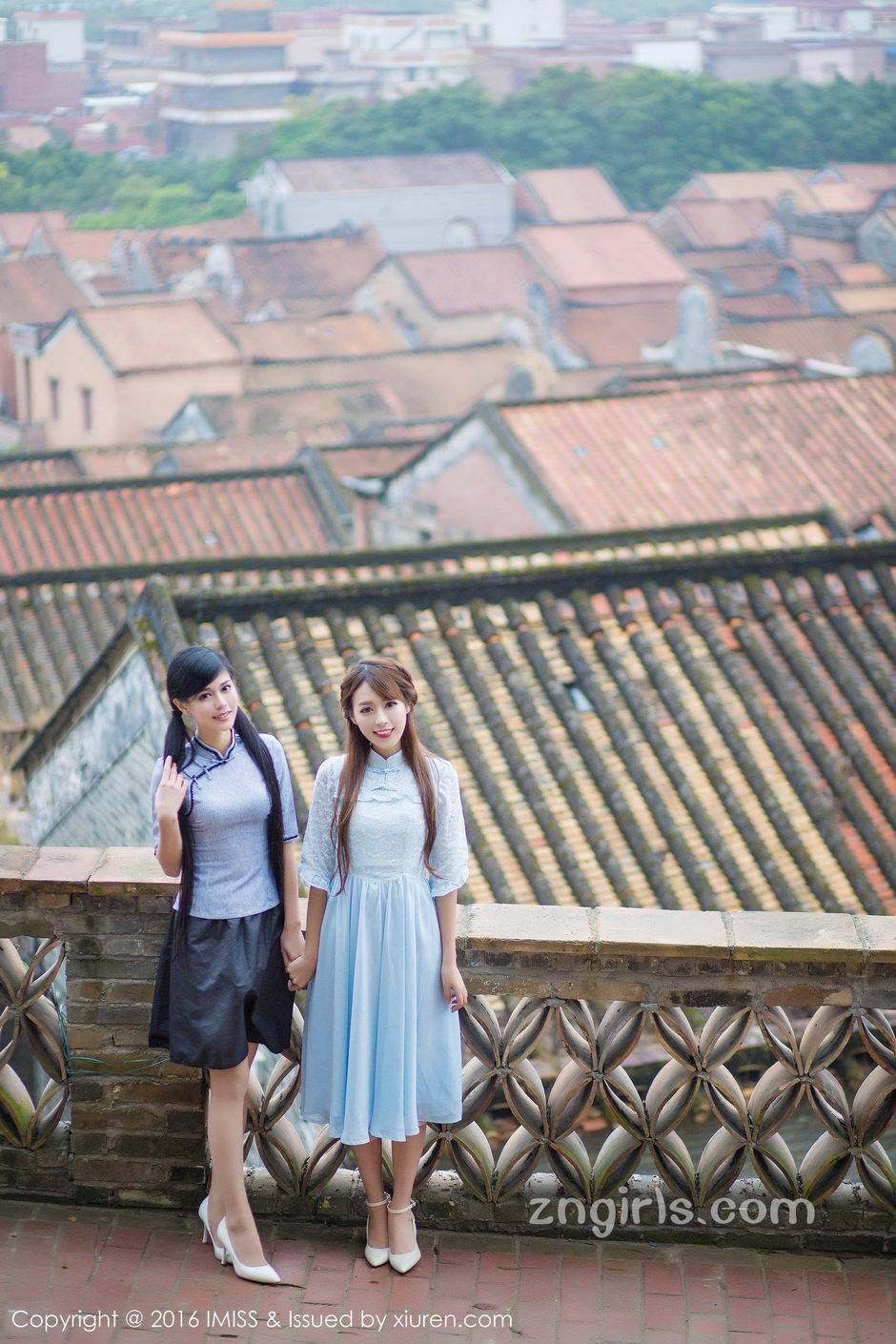 爱蜜社古典美人唯美户外写真图片