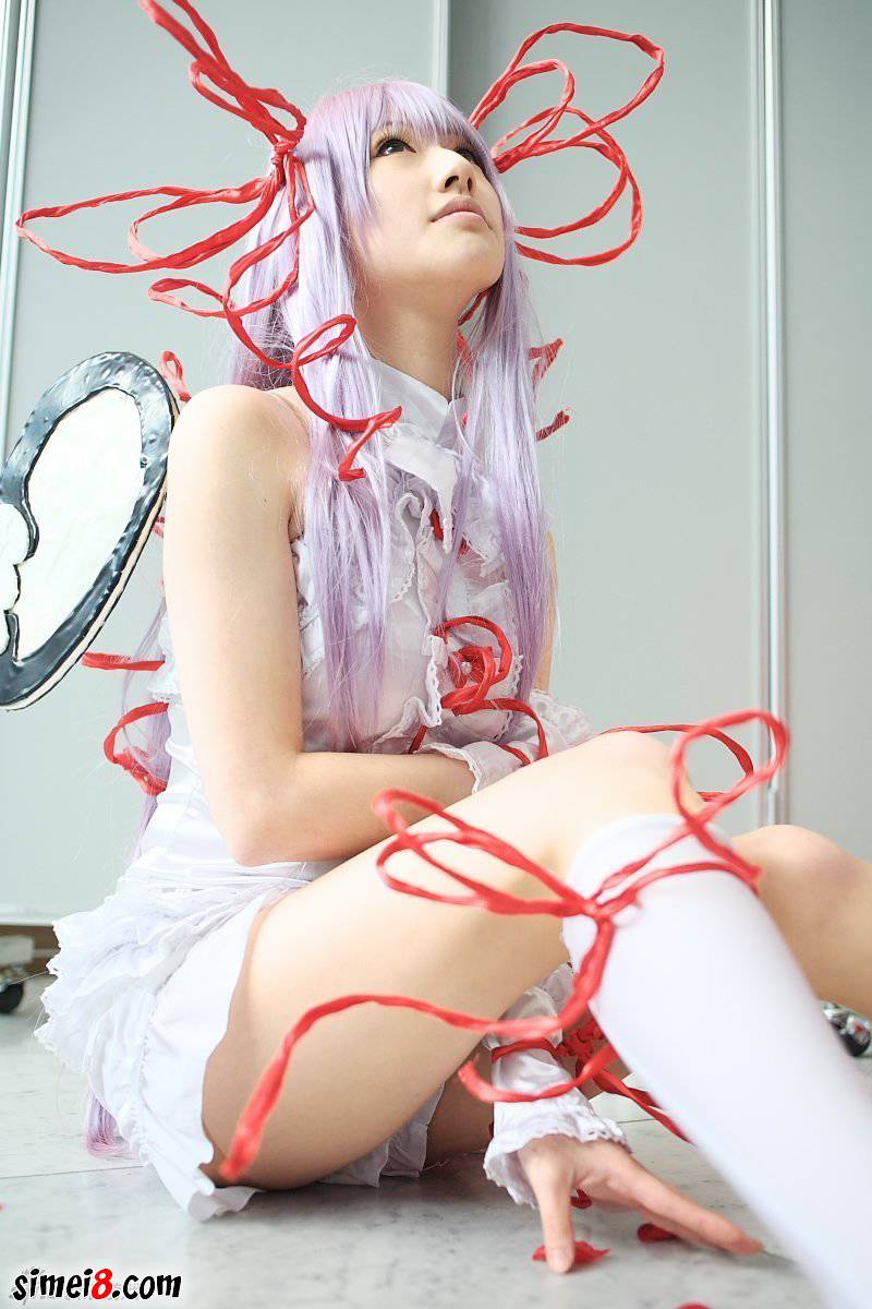 cosplay图片紫色头发的萌妹子一枚