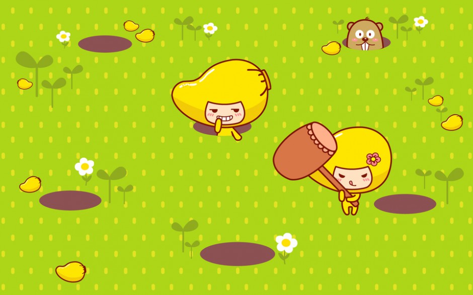 可爱的芒果仔高清电脑壁纸