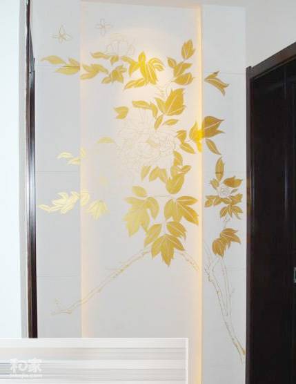 绚丽的色彩手绘走廊玄关装修效果图