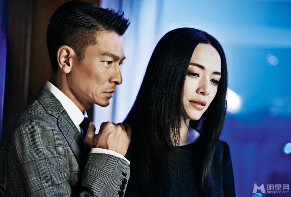 刘德华姚晨黑白搭配携手拍摄亲密写真