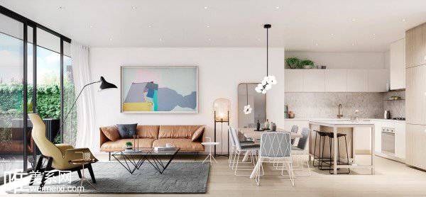 20款时尚奢华现代感起居室效果图