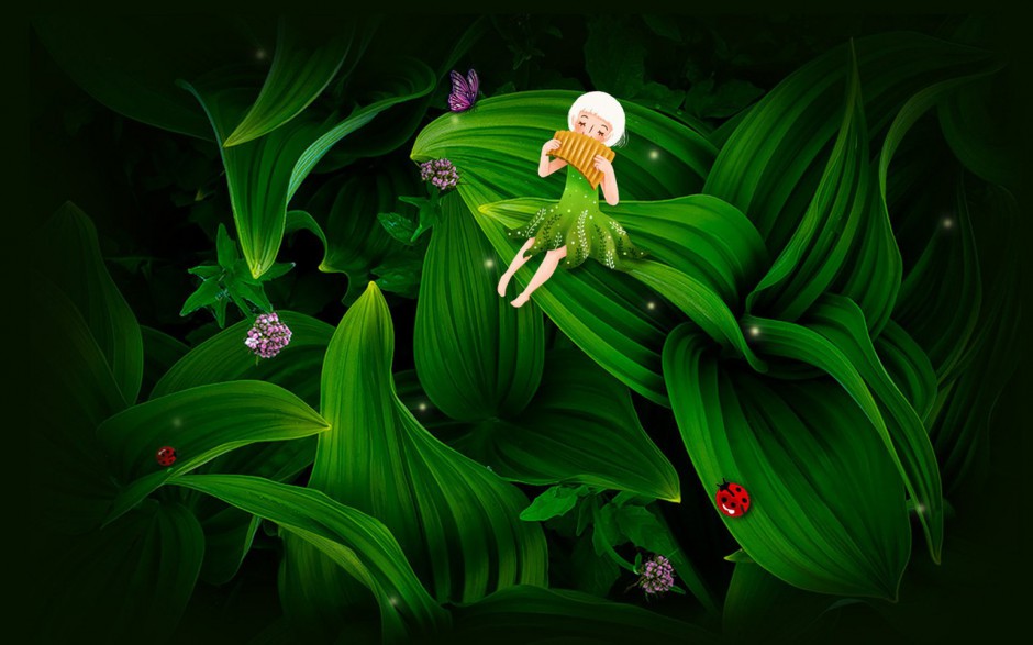 绿色植物清新护眼桌面壁纸