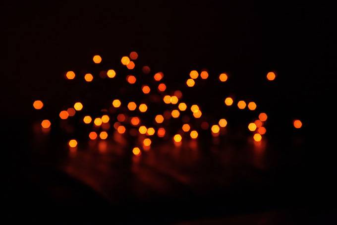 橙色光斑背景图片唯美