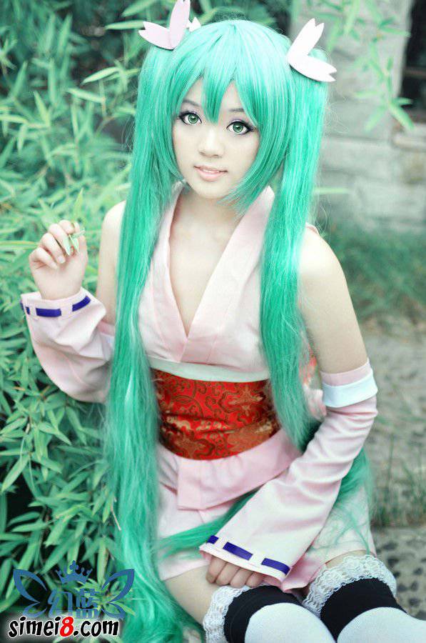 cosplay初音妆面唯美梦幻图片